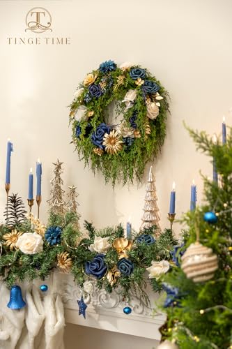 Navy Blue Artificial Flowers Combo (Navy Blue)