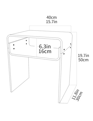 Clear Acrylic End Table 2 (Clear)