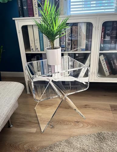 Acrylic Nightstand Bedside Side Table (Clear)