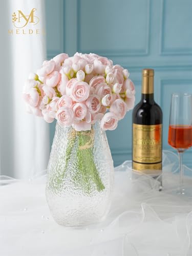32Pcs Light Pink Ranunculus Artificial Flowers DIY Home Wedding (Light Pink)