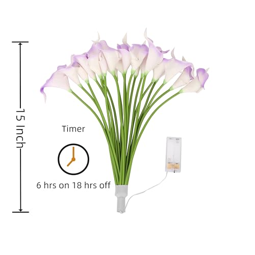 LED Calla Lily Lamp (Light Purple)