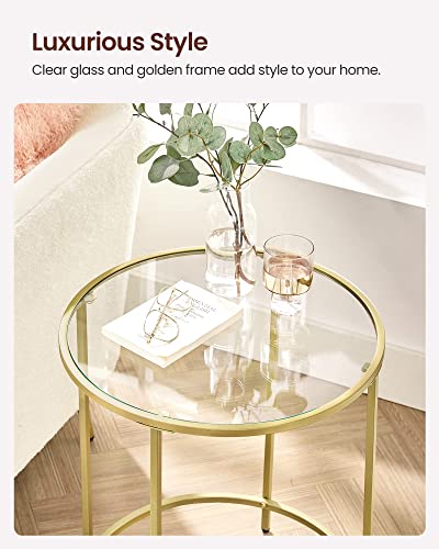 Round Side Tables (Gold)