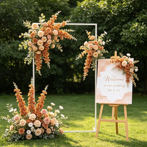 16Pcs Fall Delphinium Artificial Flowers 33.5" Fall Flower Stems for Vases (Brown)