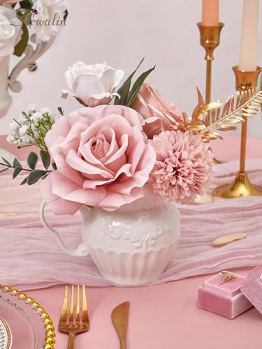 Artificial Flowers Dusty Pink Flowers Wedding Home Decor (A Abby Rose Garden / 1 Box)