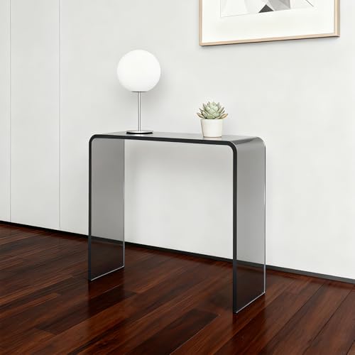 Clear Acrylic Console Table (1 Tier - Transparent Grey)
