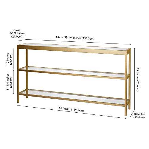 55" Modern Console Table (Brass / 55" Wide)
