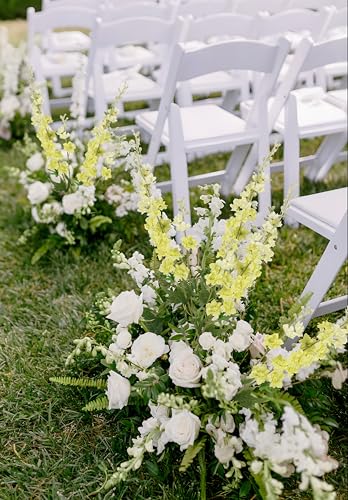 9Pcs Artificial Delphinium Flowers Combo Clematis Greenery Stems (Light Green)