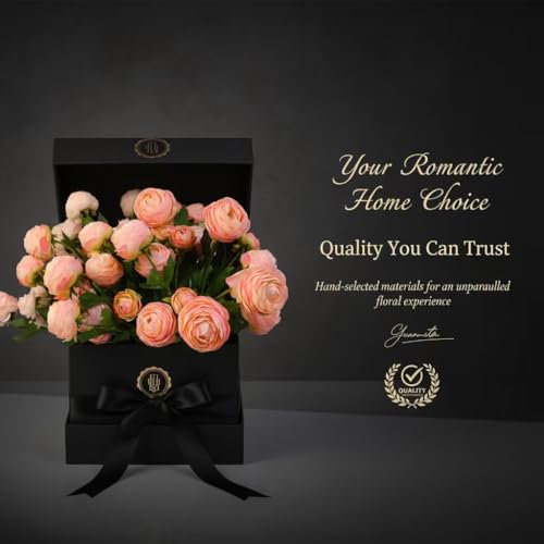 20 Stems Artificial Ranunculus Flowers (Blush Pink 20pcs)