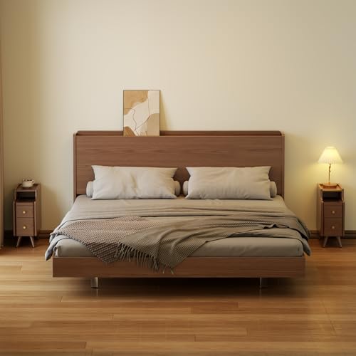 Small Nightstand with Drawers (1 Pc(walnut) / 15.74''D*7.87''W*19.68''H)