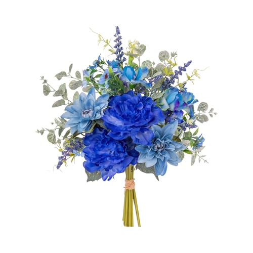 Artificial Flowers Bouquet (Royal Blue)