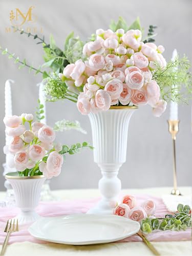 32Pcs Light Pink Ranunculus Artificial Flowers DIY Home Wedding (Light Pink)