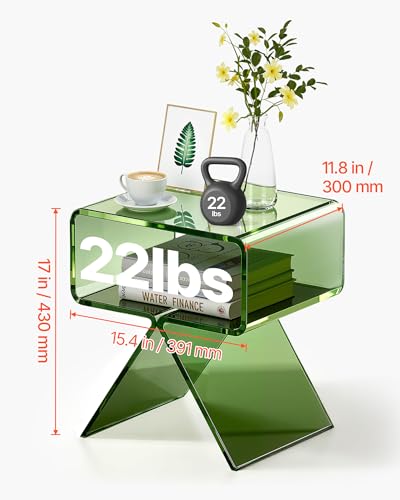 Acrylic Nightstand Side Table (Smallish)