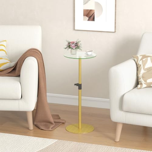 Round Side Table Set of 2 (Gold)