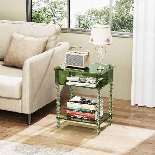 Acrylic Side Table (Green / Small)