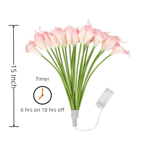 LED Calla Lily Lamp (Light Pink)