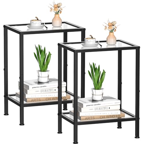 Side Tables Set of 2 (Black)