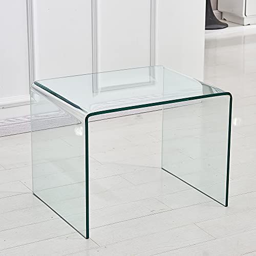 Clear Glass Nightstand