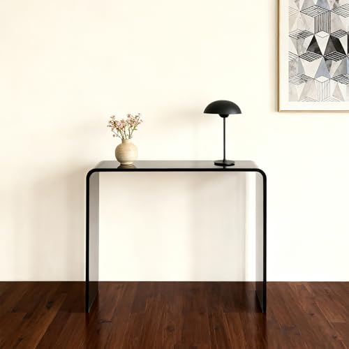 Clear Acrylic Console Table (1 Tier - Transparent Grey)