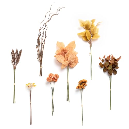 Artificial Greenery Stems Box Set (Brn-brown & Orange)