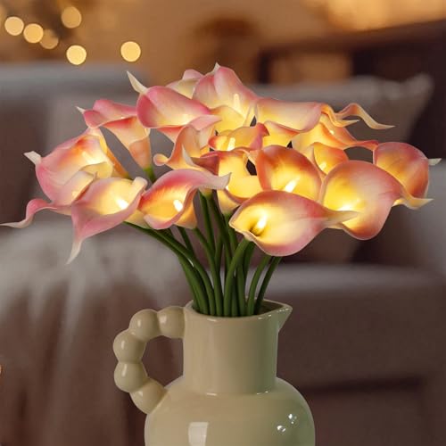 LED Calla Lily Lamp (Light Pink)