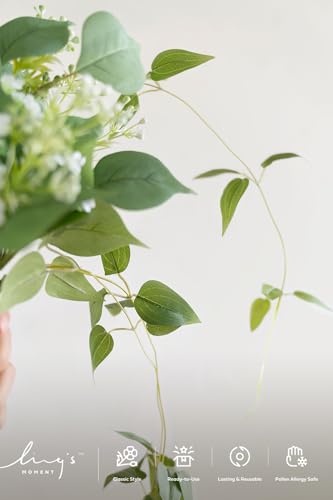 Artificial Greenery Stems Box Set (Grn-light Green & White)