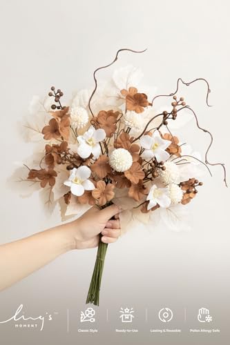 Artificial Greenery Stems Box Set (Brn-tawny Beige & Sand Beige)