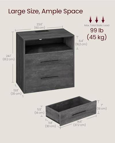 23.6 Nightstands (Misty Gray / 1 PACK)