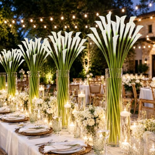 12pcs Calla Lily Artificial Flowers (White Bud)