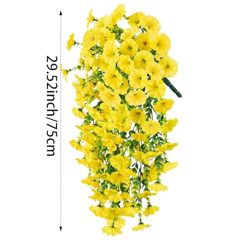 6 Pack Outdoor Artificial Flowers (Yellow)