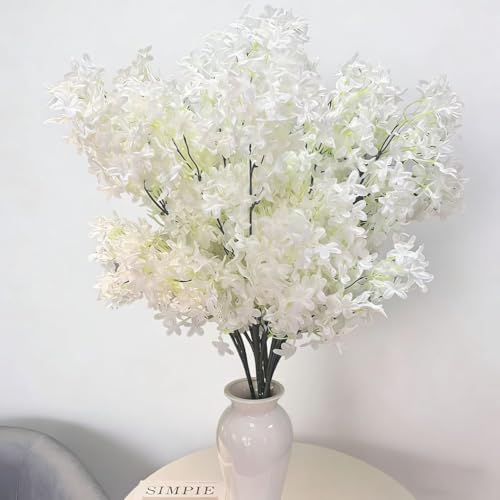 Simulated cross cherry blossoms (White)