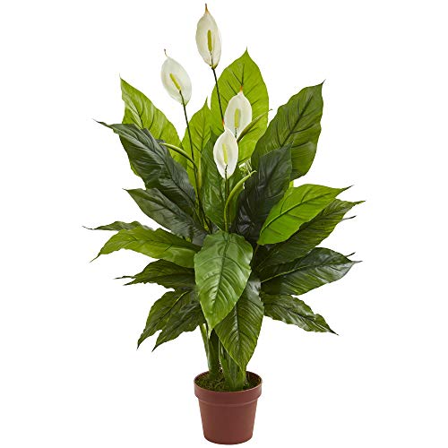 42 in Artificial Spathiphyllum Peace Lily Real Touch Plant