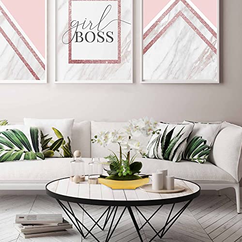Orchids Artificial Flowers 15" White Phalaenopsis Orchid with Gold Pots Real Touch Faux Orchid Flower for Home Office Bedroom Table Centerpiece Desk Decor (White#1)