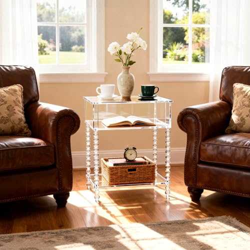 Acrylic Side Table (Clear / Large)