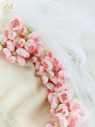 32Pcs Pink Ranunculus Artificial Flowers for DIY Home Wedding (Pink)