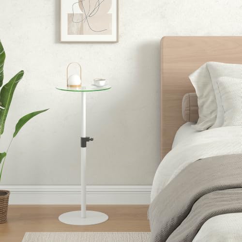 Round Side Table Set of 2 (White)