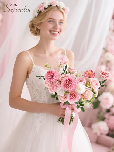 Pink Artificial Flowers (Abby Pink / 1 Box)