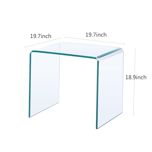 Clear Glass Nightstand