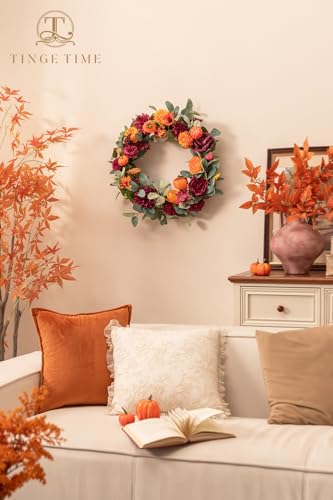 Fall Artificial Flowers Combo (Burgundy & Burnt Orange)