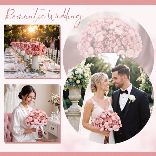 48 Pcs Ranunculus Artificial Flower (Light Pink)