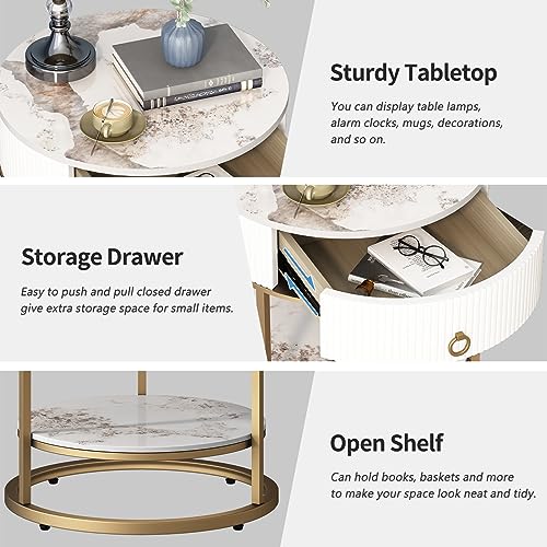 2 Tier Night Stand (Gold)