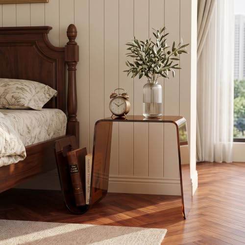 Acrylic Side Table (Bronze Tint)