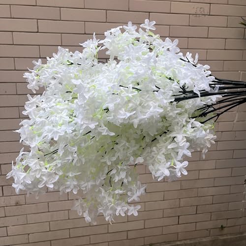 Simulated cross cherry blossoms (White)