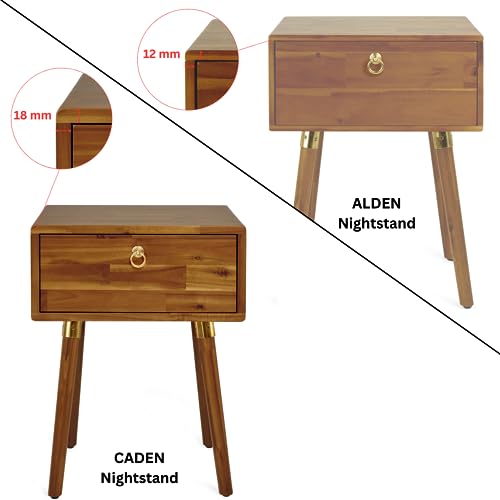 Caden Solid Wood Nightstand (Caden Nightstand / Nightstand / Caramel)