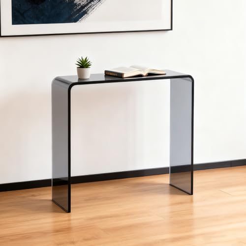 Clear Acrylic Console Table (1 Tier - Transparent Grey)