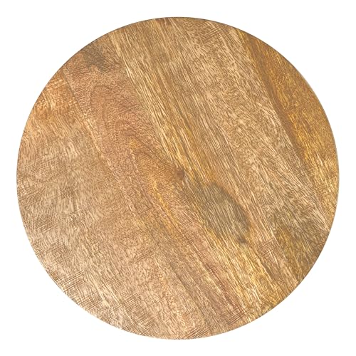 Boyd 13" Wide Solid Wood Round End Table in Natural (Natural / 13 inch)