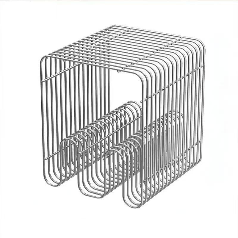 Retro Side Table (Silver)