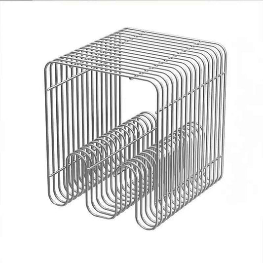 Retro Side Table (Silver)