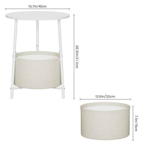 Small Round Side Table (2-Tier)