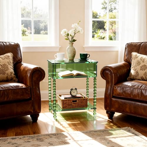 Acrylic Side Table (Green / Large)