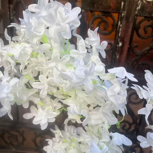 Simulated cross cherry blossoms (White)